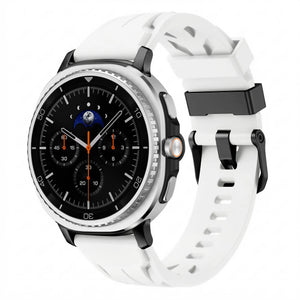 Bracelet silicone race Samsung Galaxy Watch 9 - 40mm (blanc)