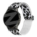Bandz Bracelet nylon élastique Garmin Vivoactive 4s (léopard blanc)