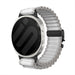 Bracelet nylon Outdoor avec boucle en P Samsung Galaxy Watch 8 Classic (blanc avec noir)
