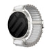 Bracelet nylon Outdoor avec boucle en P Samsung Galaxy Watch 8 - 40mm (blanc avec argent)
