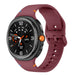 Bracelet silicone Samsung Galaxy Watch 8 - 40mm (bordeaux)