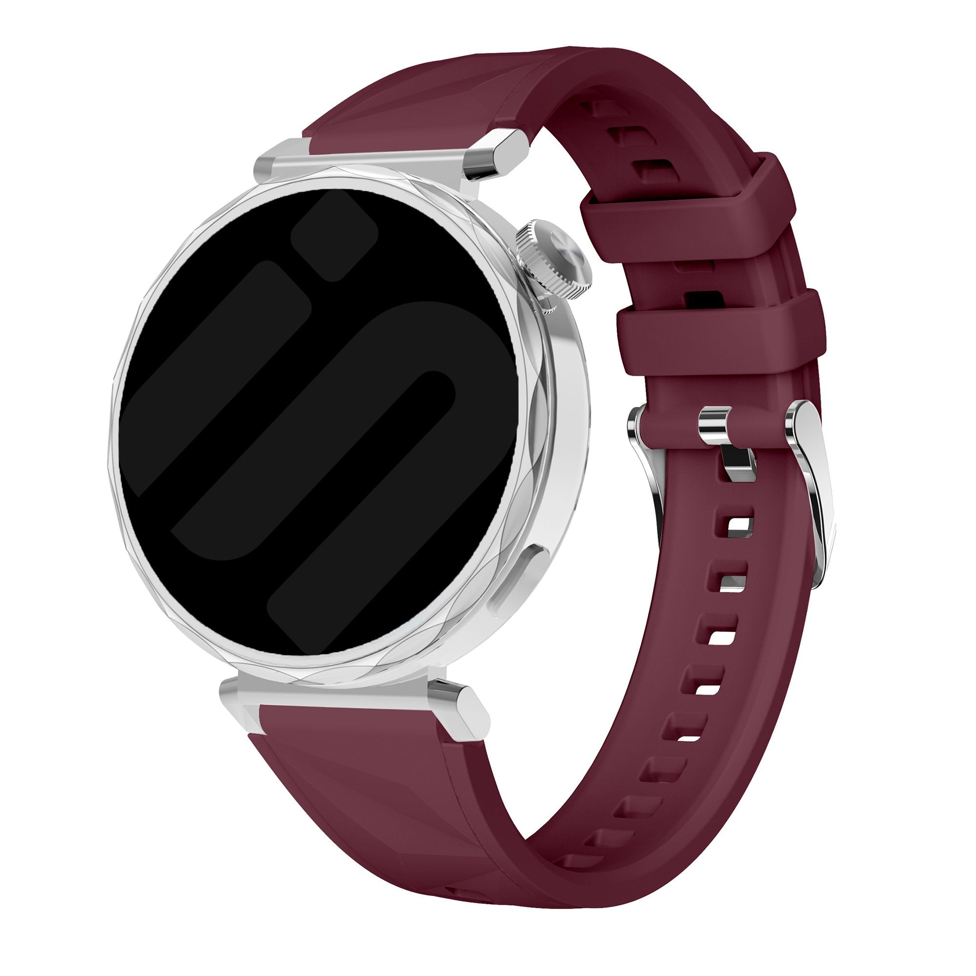 Bracelet silicone premium Huawei Watch GT 5 41mm (vin rouge)