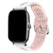 Bracelet silicone avec motif Xiaomi Amazfit GTS (blanc/rose)