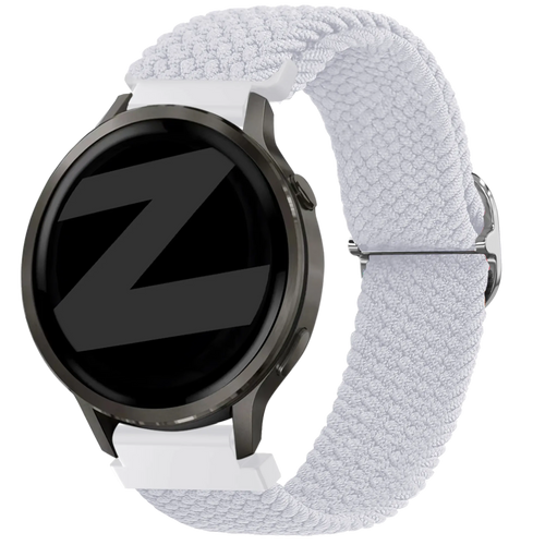 Bandz Bracelet tressé réglable Garmin Forerunner 255s (blanc)