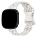 Bracelet silicone avec motif Fitbit Versa 4 (blanc grisâtre)