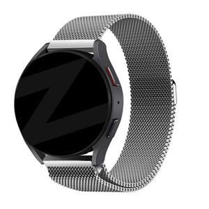 Bandz TicWatch 22mm Milanese Loop Strap (Silver)