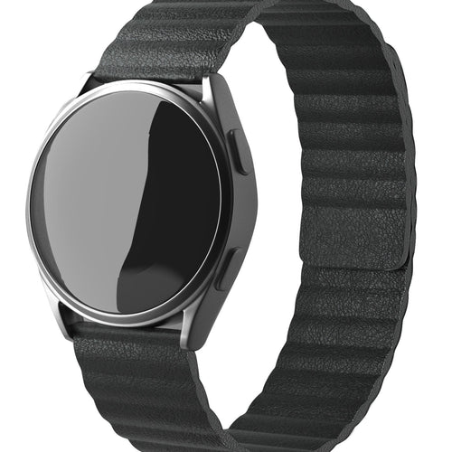 Withings ScanWatch 2 - 42mm Leather Loop Strap (Black)