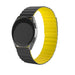 Samsung Galaxy Watch 46mm Magnetic Silicone Strap (Black/Yellow)