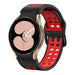 Samsung Galaxy Watch 4 44mm Squared Sport Strap (Black/Red)