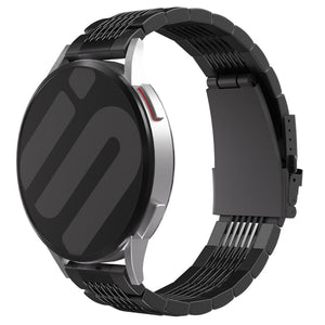 Bracelet acier  de luxe Huawei Watch 5 - 46mm (noir)