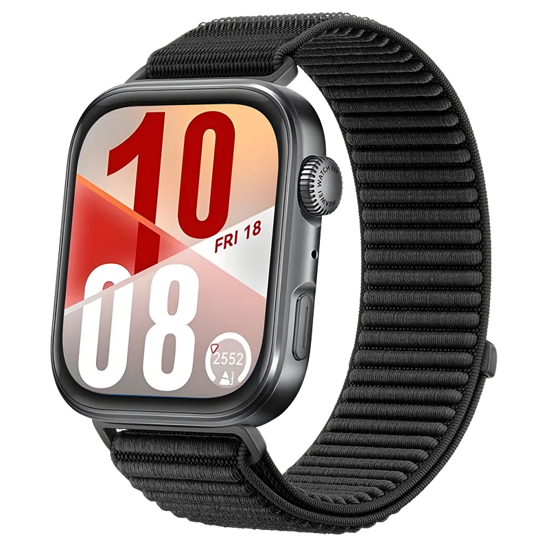 Huawei Watch Fit 4 Pro Nylon Wave Strap (Black)