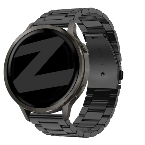 Bandz Bracelet acier 'Classic' Garmin Forerunner 255s (noir)