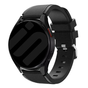 Bracelet silicone sergé Amazfit Bip U (Pro) (noir)