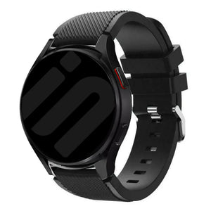 Bracelet silicone sergé Amazfit Bip 6 (noir)