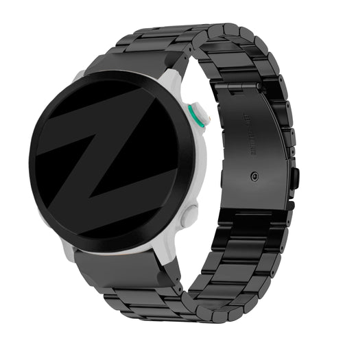 Bandz Bracelet acier 'Classic' Garmin Forerunner 965 (noir)