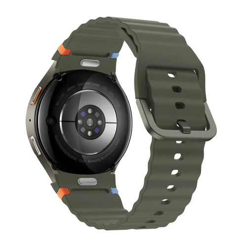 Bandz Samsung Galaxy Watch 7 - 40mm Wave Strap 'Easy Fit' (Green)