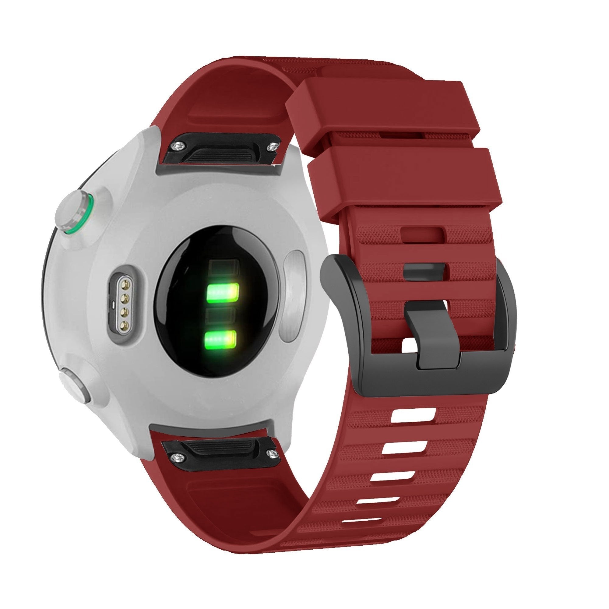 Bandz Bracelet silicone avec boucle Garmin Forerunner 965 (rouge)