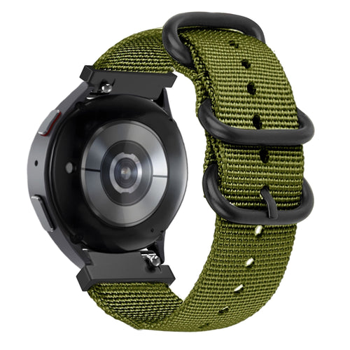 Bandz Bracelet nylon à boucle Amazfit Active 3 Premium (vert)