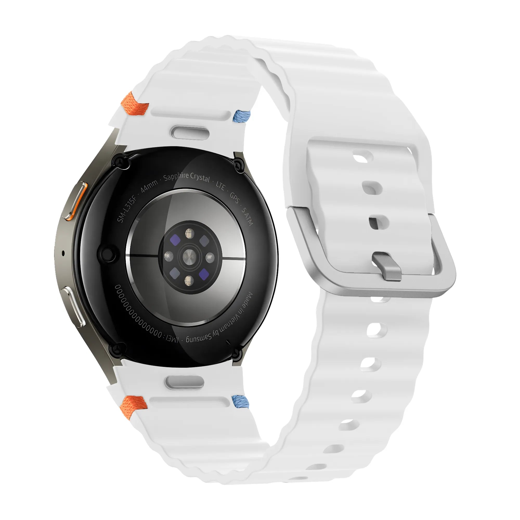 Bandz Samsung Galaxy Watch 4 Classic 42mm Wave Strap 'Easy Fit' (White)