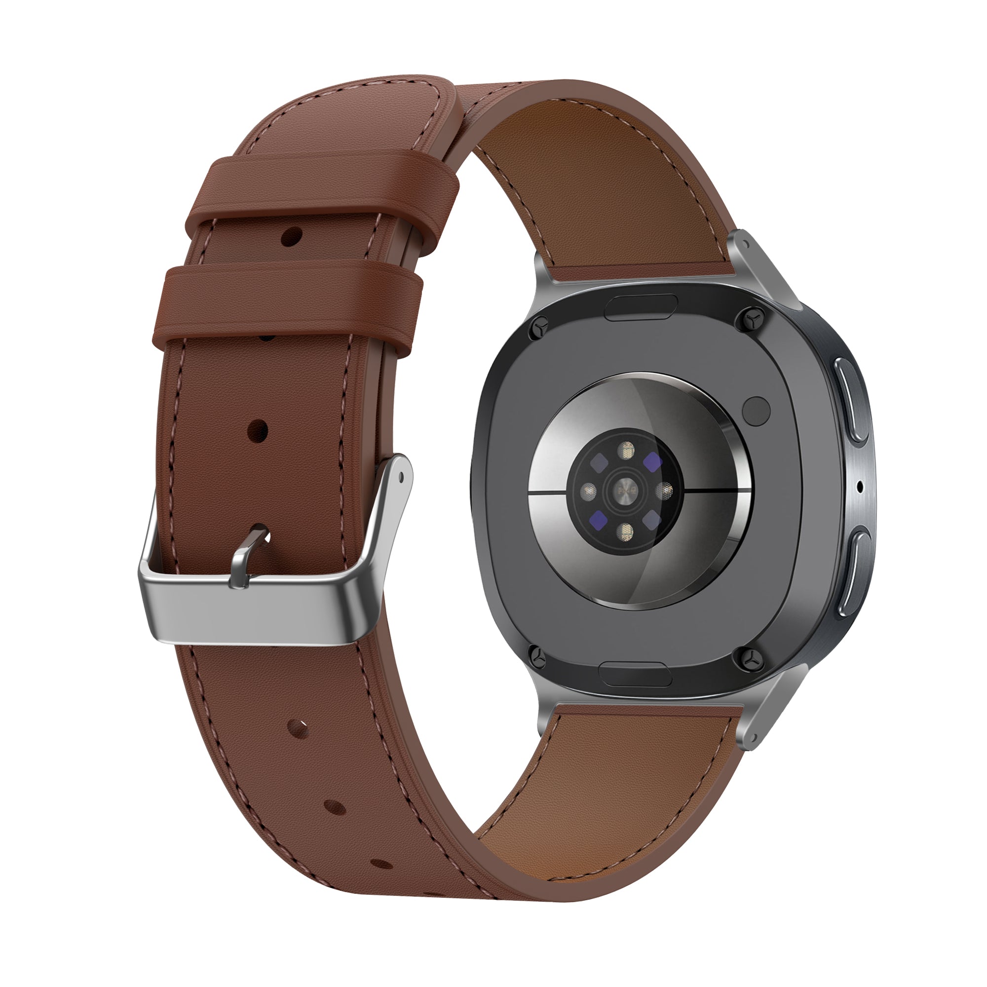 Bracelet cuir moderne Samsung Galaxy Watch 8 Classic (marron)