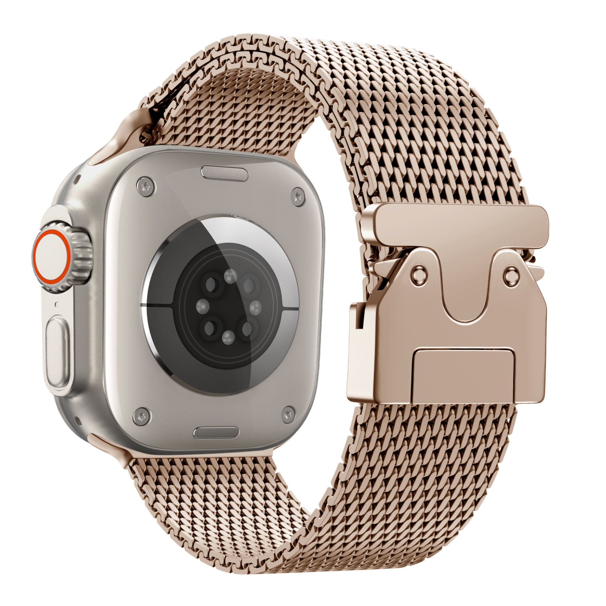 Bandz Bracelet milanais boucle en P Apple Watch Ultra (or rose)