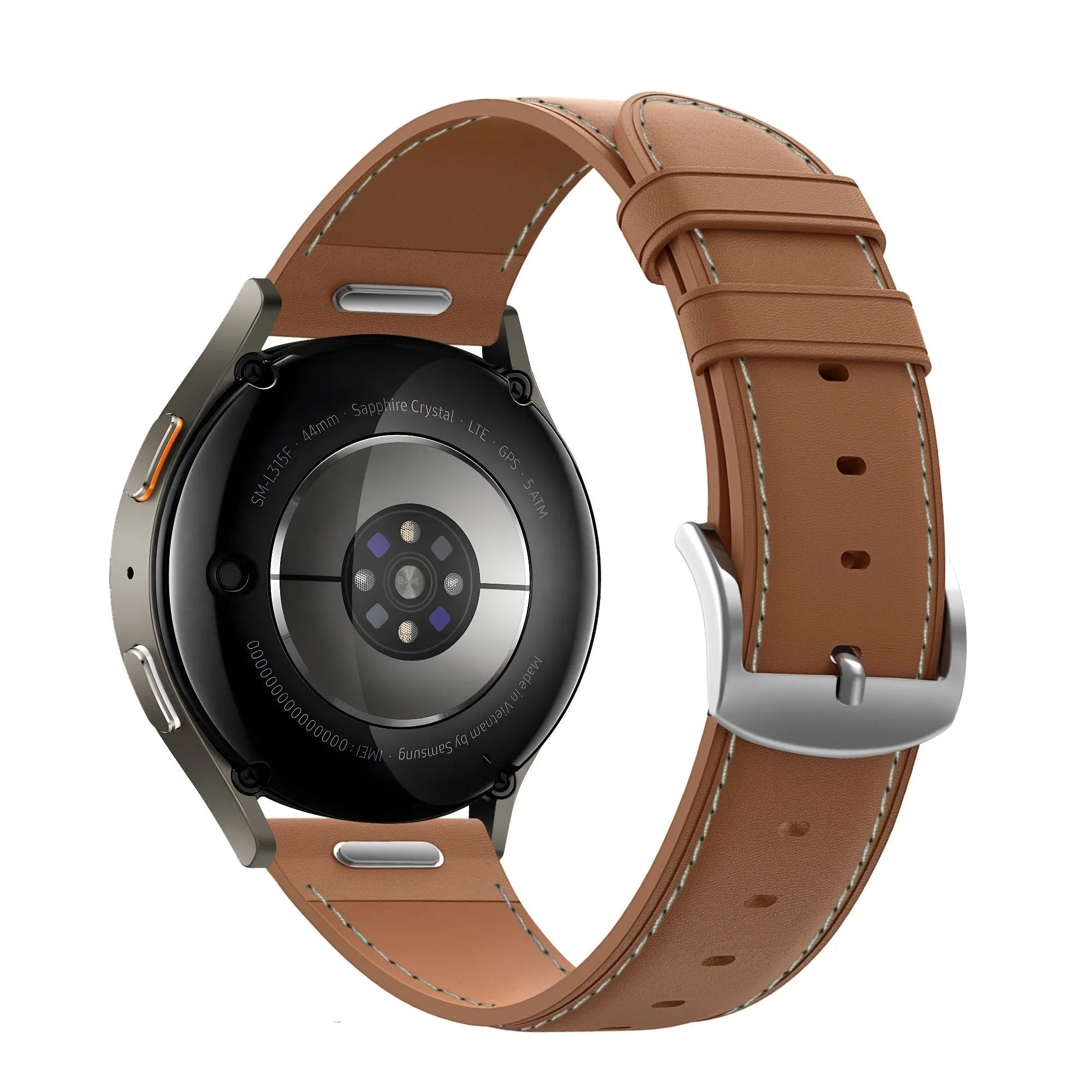 Bandz Bracelet cuir 'Easy Fit' Amazfit GTR Mini (marron)