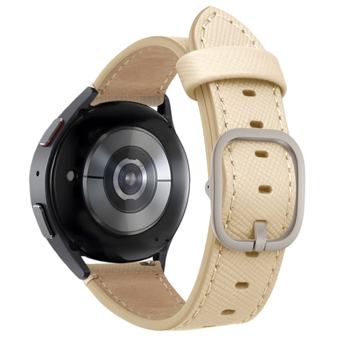 Bandz Bracelet cuir 'Deluxe' Huawei Watch GT 7 - 46mm (kaki)