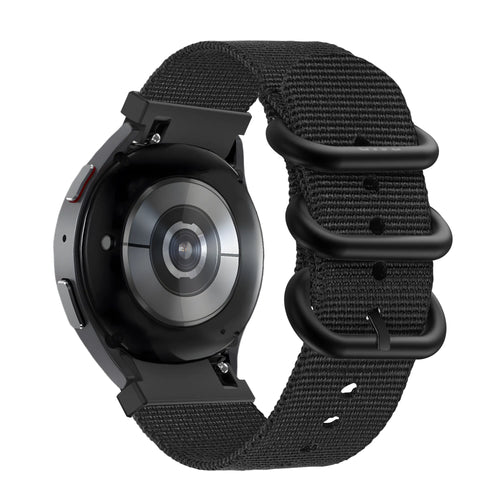 BALR Bracelet nylon avec boucle Polar Pacer (noir)