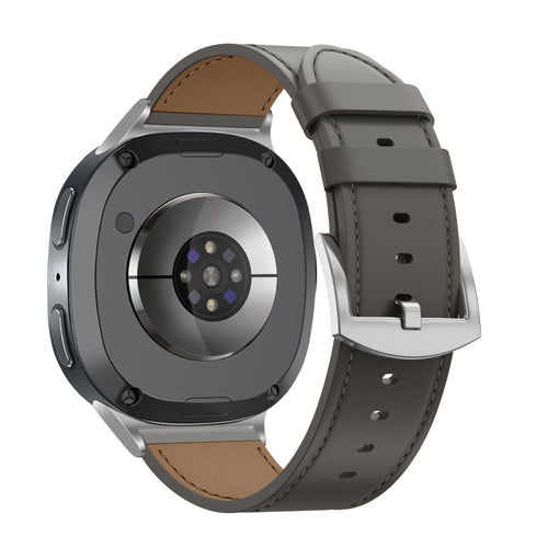 Bandz Bracelet cuir 'Classic' Samsung Galaxy Watch 8 - 40mm (gris foncé)