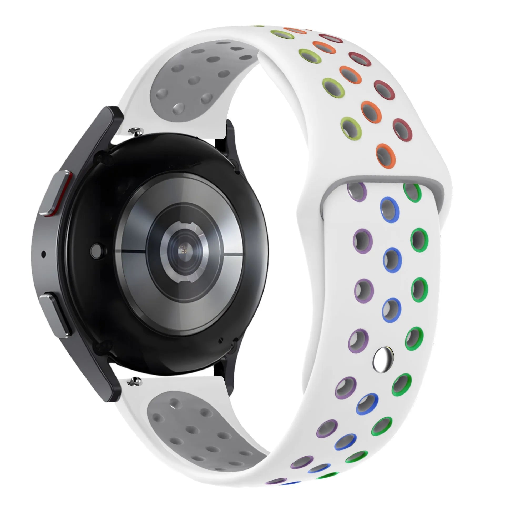 Bandz Bracelet sport 'Deluxe' Oozoo Smartwatch 20mm (blanc/multicolore)
