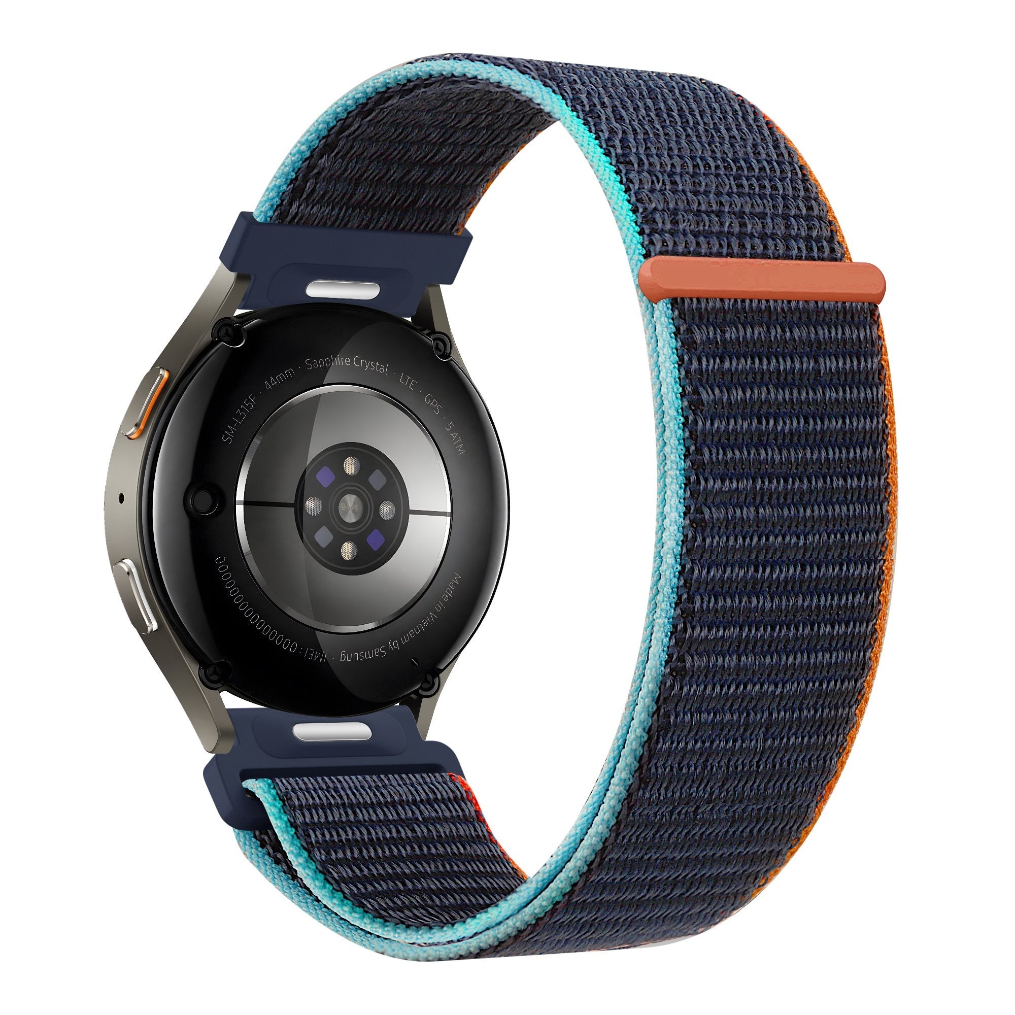 Bandz Bracelet nylon 'Easy Fit' Huawei Watch GT 5 Pro - 46mm (bleu foncé mix)