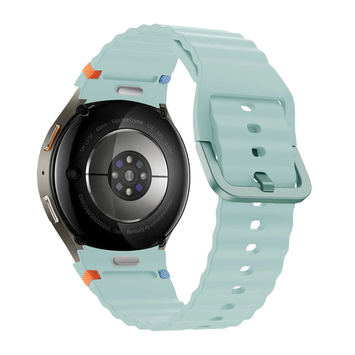 Bandz Samsung Galaxy Watch 4 Classic 46mm Wave Strap 'Easy Fit' (Mint)