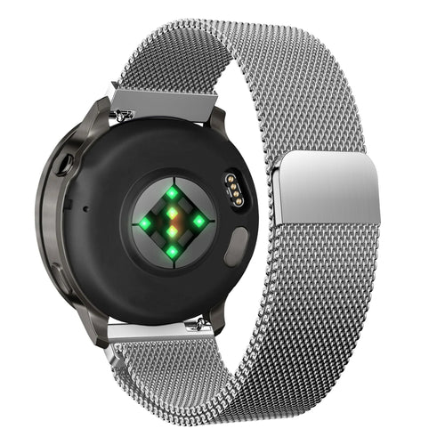Bandz Bracelet milanais 'Loop' Garmin Forerunner 70 (argent)