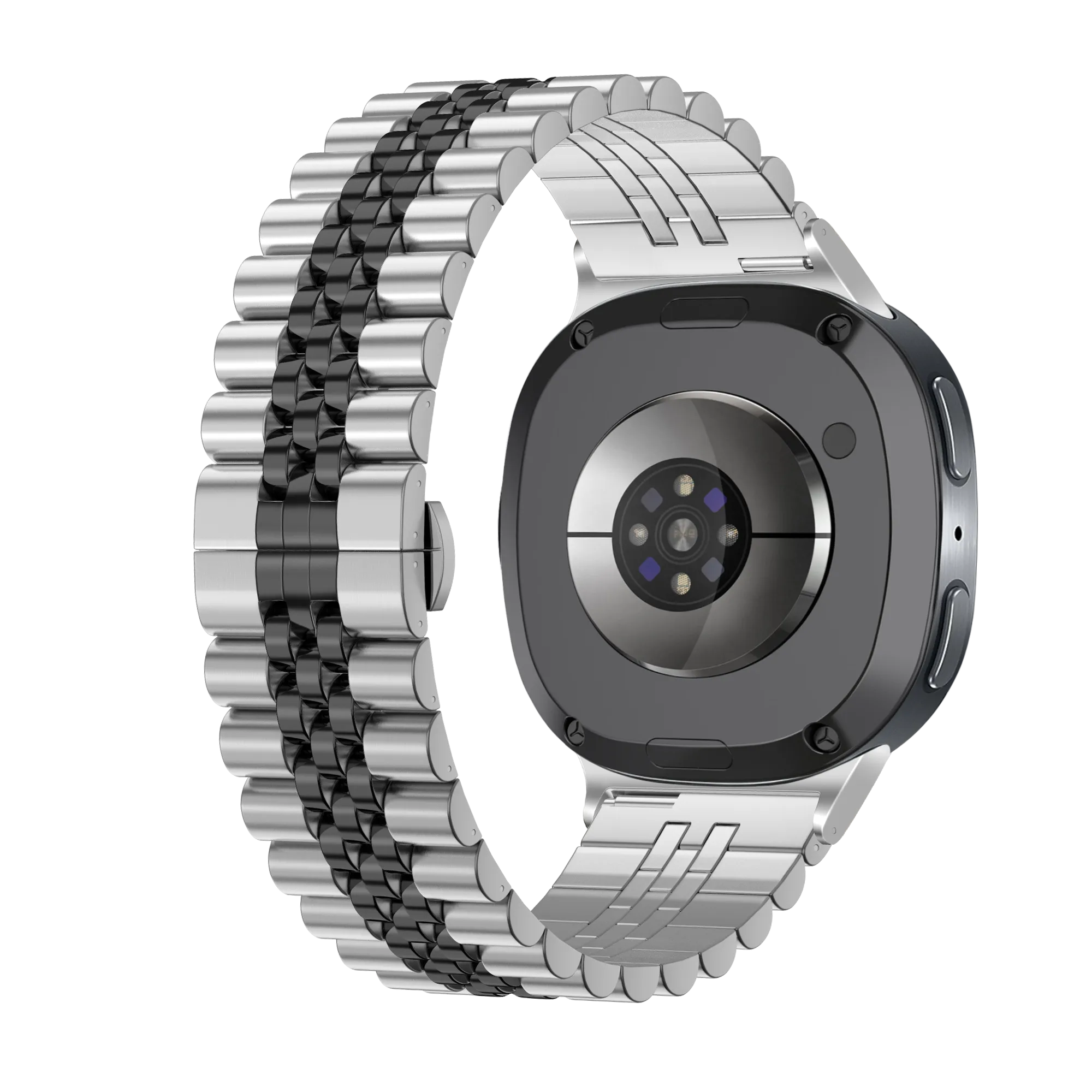 Bracelet acier 'Jubilee' Samsung Galaxy Watch 9 - 40mm (argent/noir)