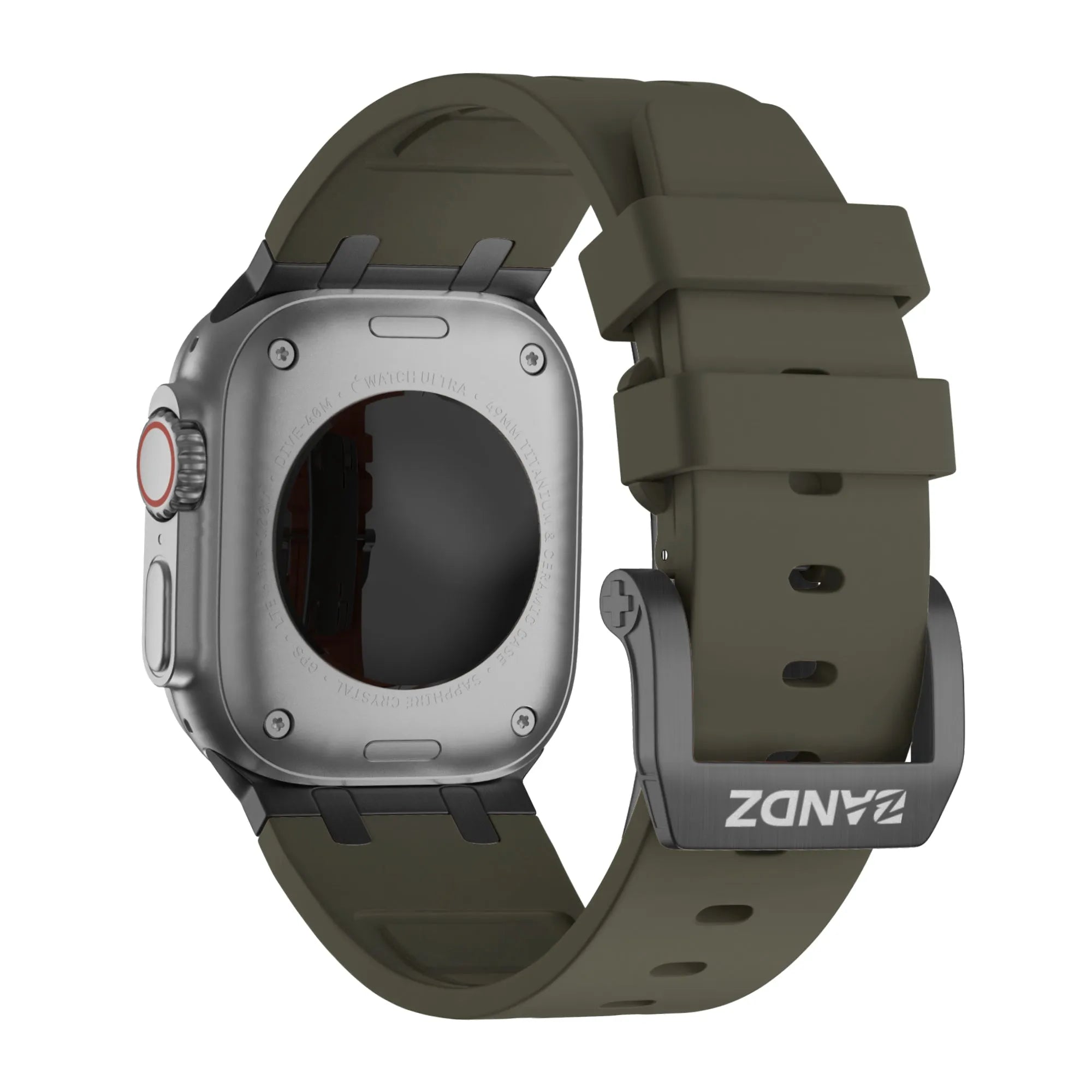 Bandz Bracelet silicone 'Luxe Liquid' Apple Watch (marron/noir)
