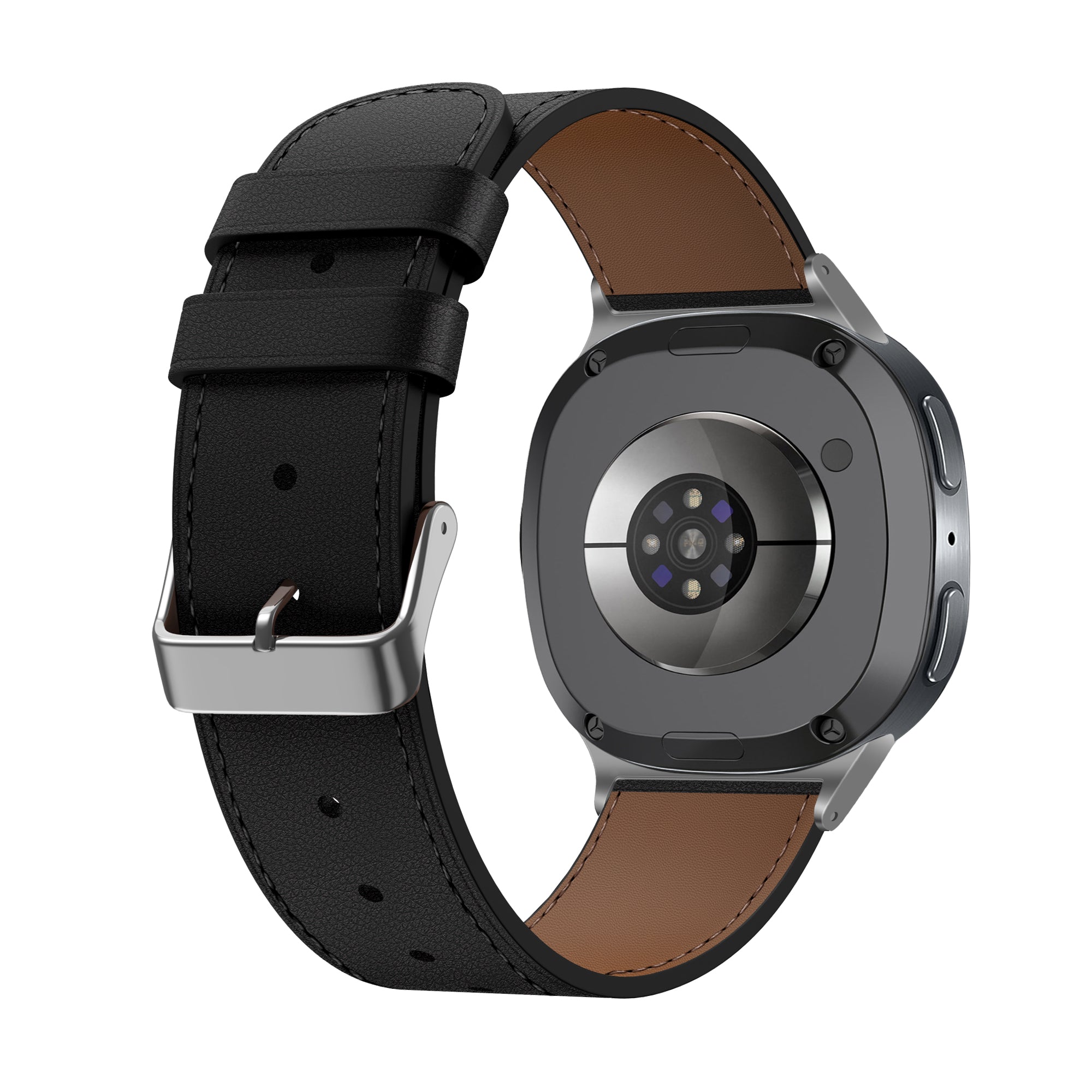 Bracelet cuir moderne Samsung Galaxy Watch 8 Classic (noir)