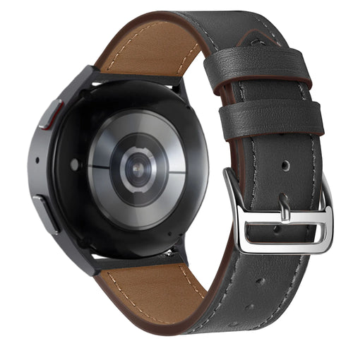 Bandz Bracelet cuir 'Deluxe' Amazfit Active 2 (noir)
