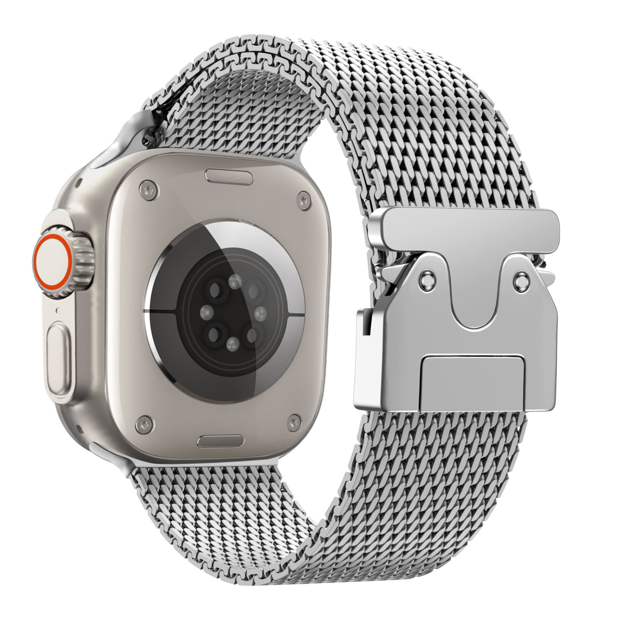 Bandz Bracelet milanais boucle en P Apple Watch Ultra (argent)