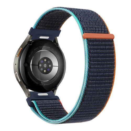 Bandz Bracelet nylon 'Easy fit' Amazfit Balance 2 (bleu foncé mix)