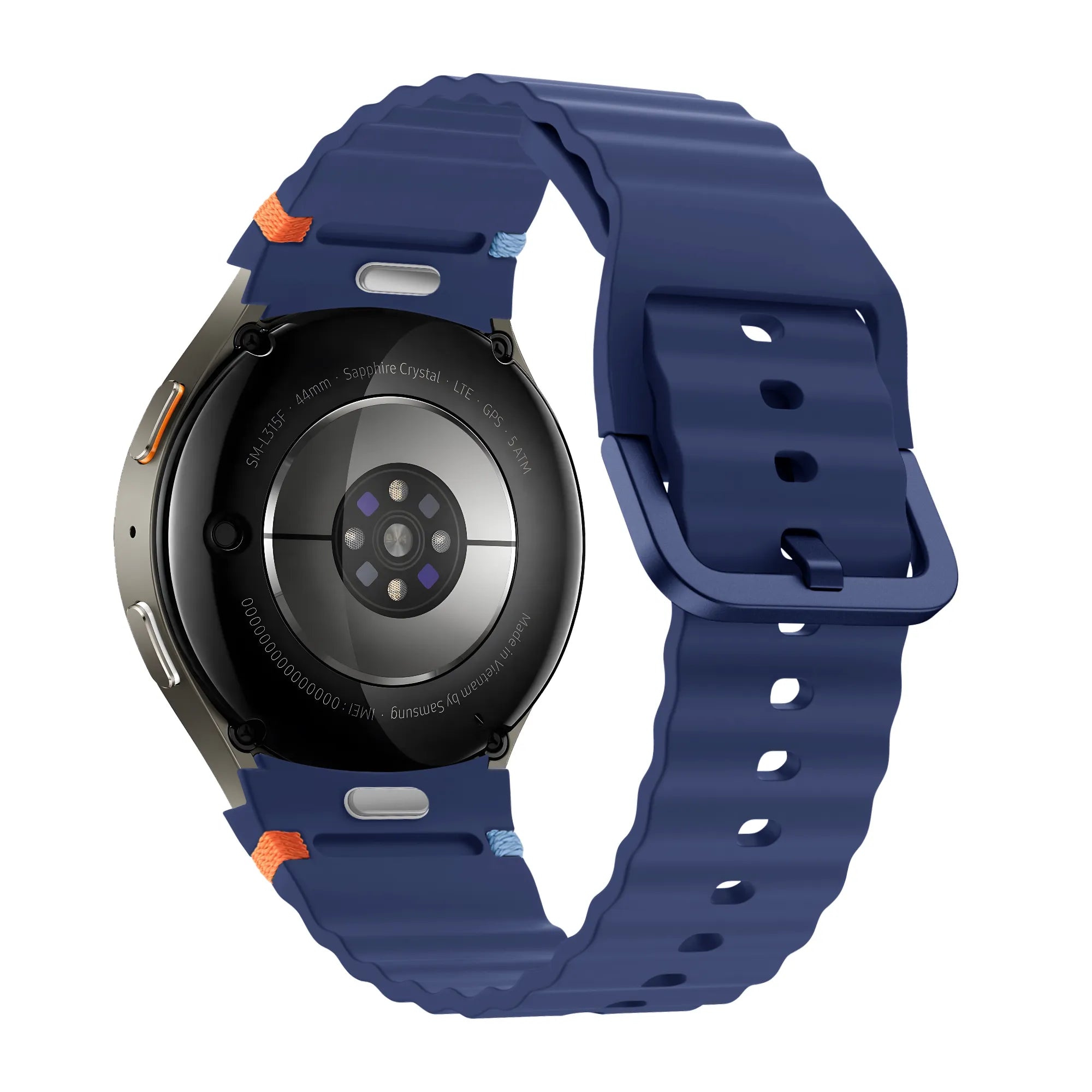 Bandz Bracelet Wave 'Easy Fit' Samsung Galaxy Watch 5 Pro (bleu foncé)