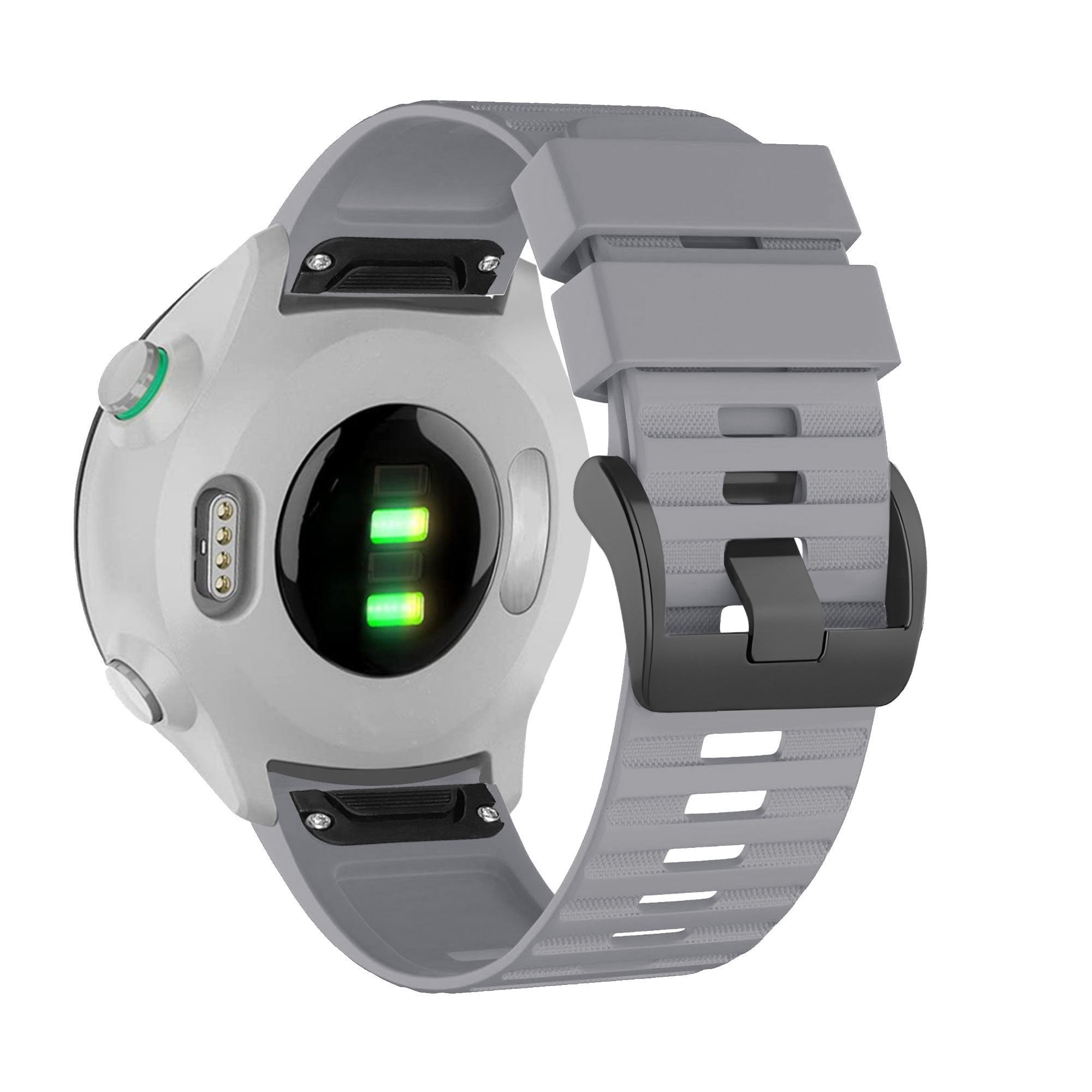 Bandz Bracelet silicone avec boucle Garmin Forerunner 965 (gris)