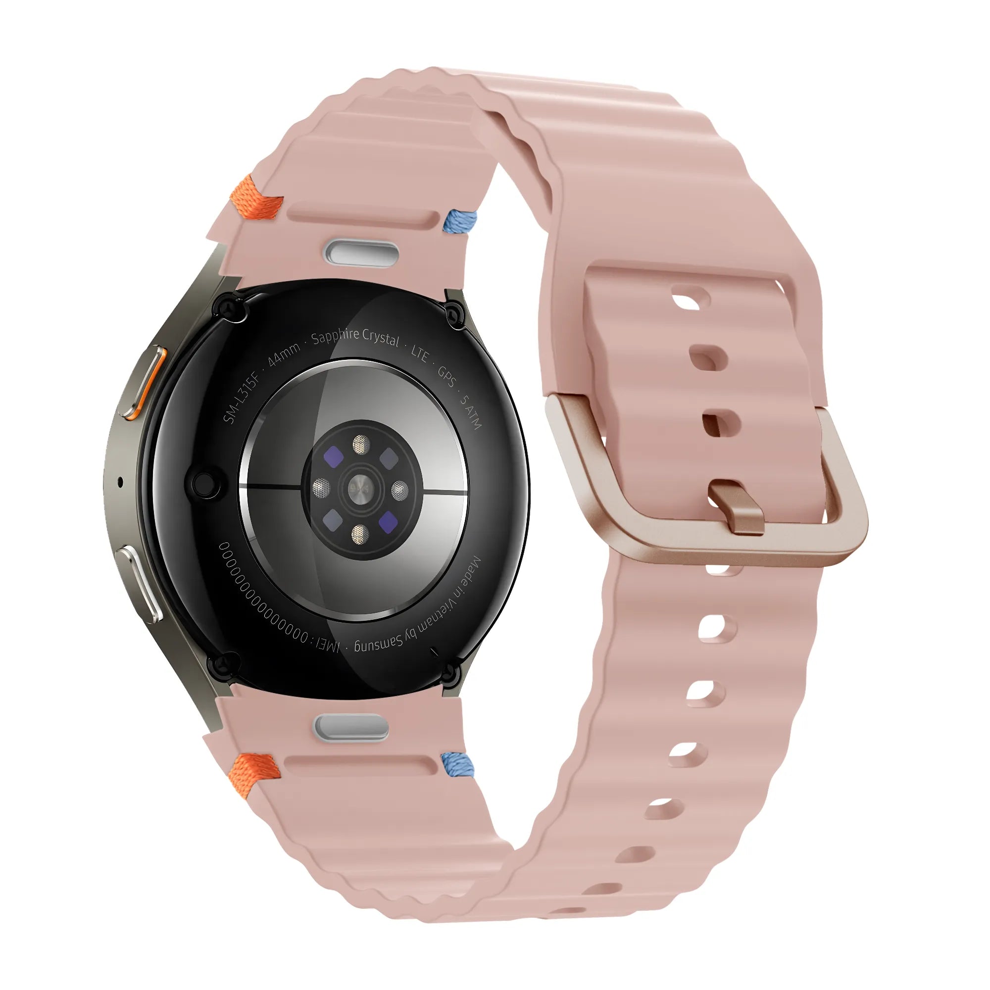 Bandz Bracelet Wave 'Easy Fit' Samsung Galaxy Watch 6 - 44mm (rose clair)