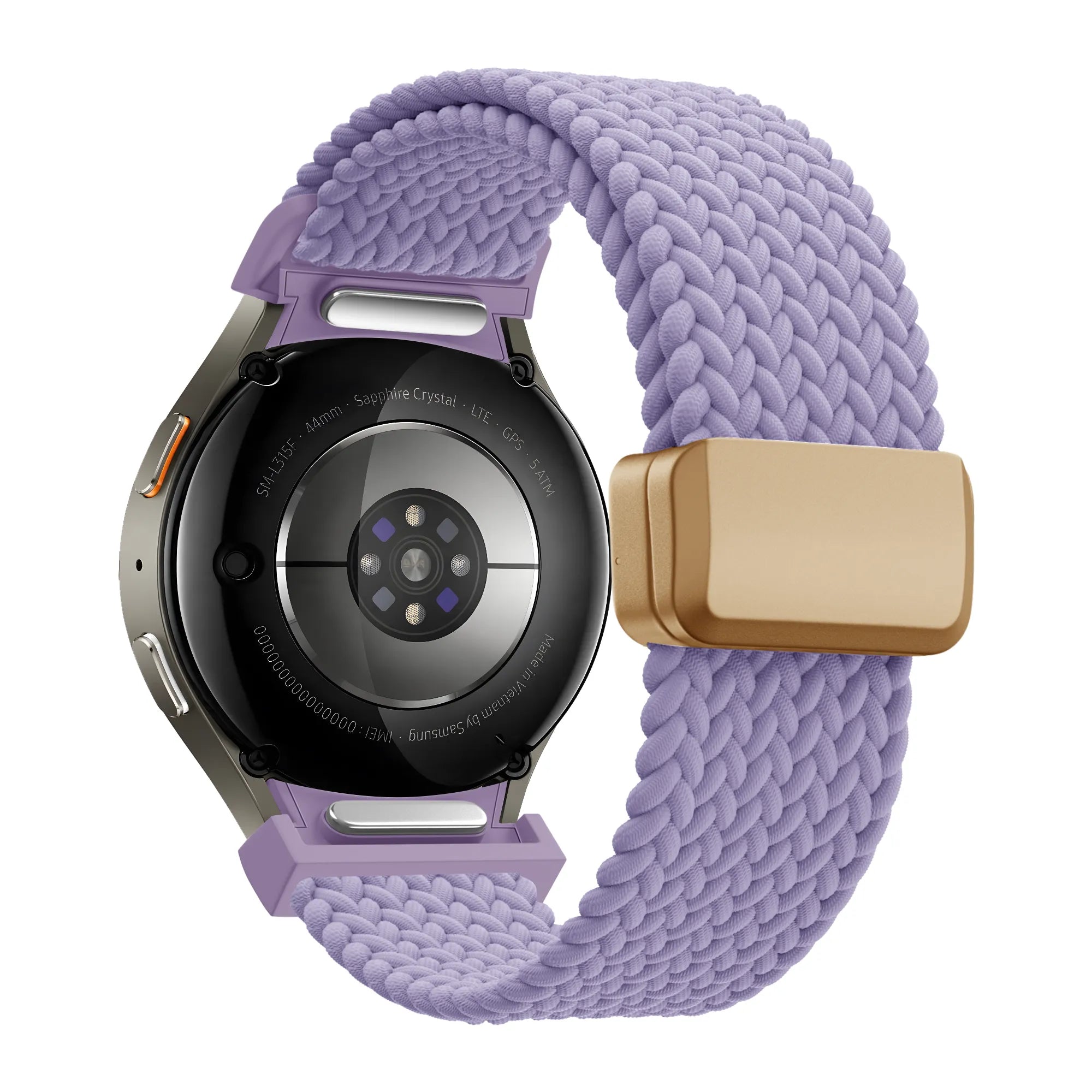 Bandz Samsung Galaxy Watch FE Braided Strap 'Easy Fit' (Lilac)