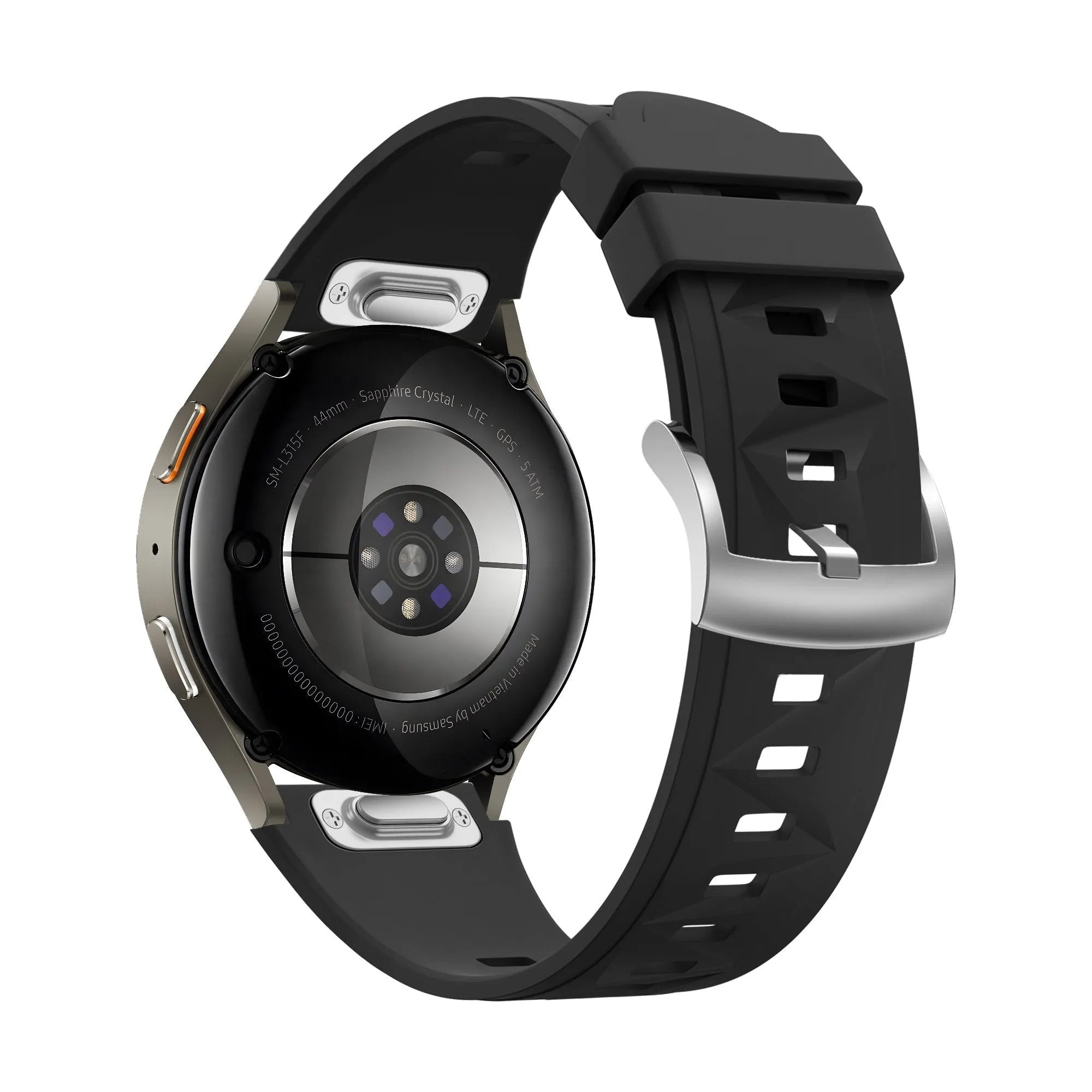 Bandz Bracelet silicone 'Easy Fit' Fossil Gen 5e - 42mm (noir)