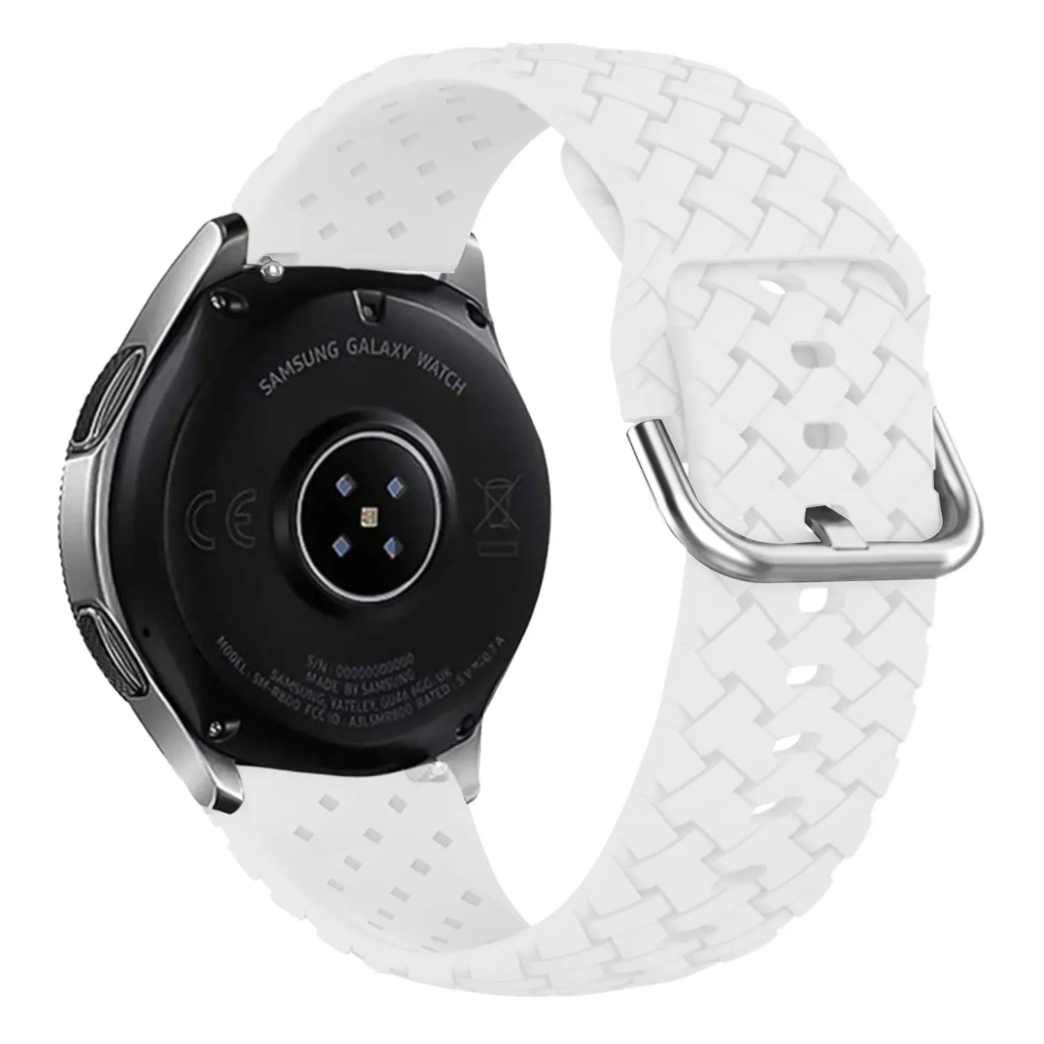 Bracelet silicone tressé Coros Apex 42mm (blanc)