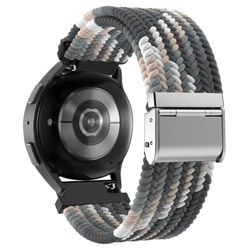 Bandz Bracelet nylon tressé Garmin Vivomove HR (mandala noir)