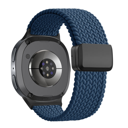 Bandz Bracelet tissé magnétique Samsung Galaxy Watch 8 - 40mm (bleu foncé)
