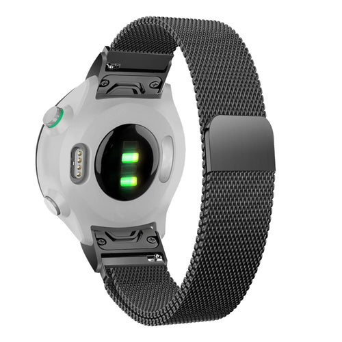 Bandz Bracelet milanais Loop Garmin Descent Mk2S (noir)