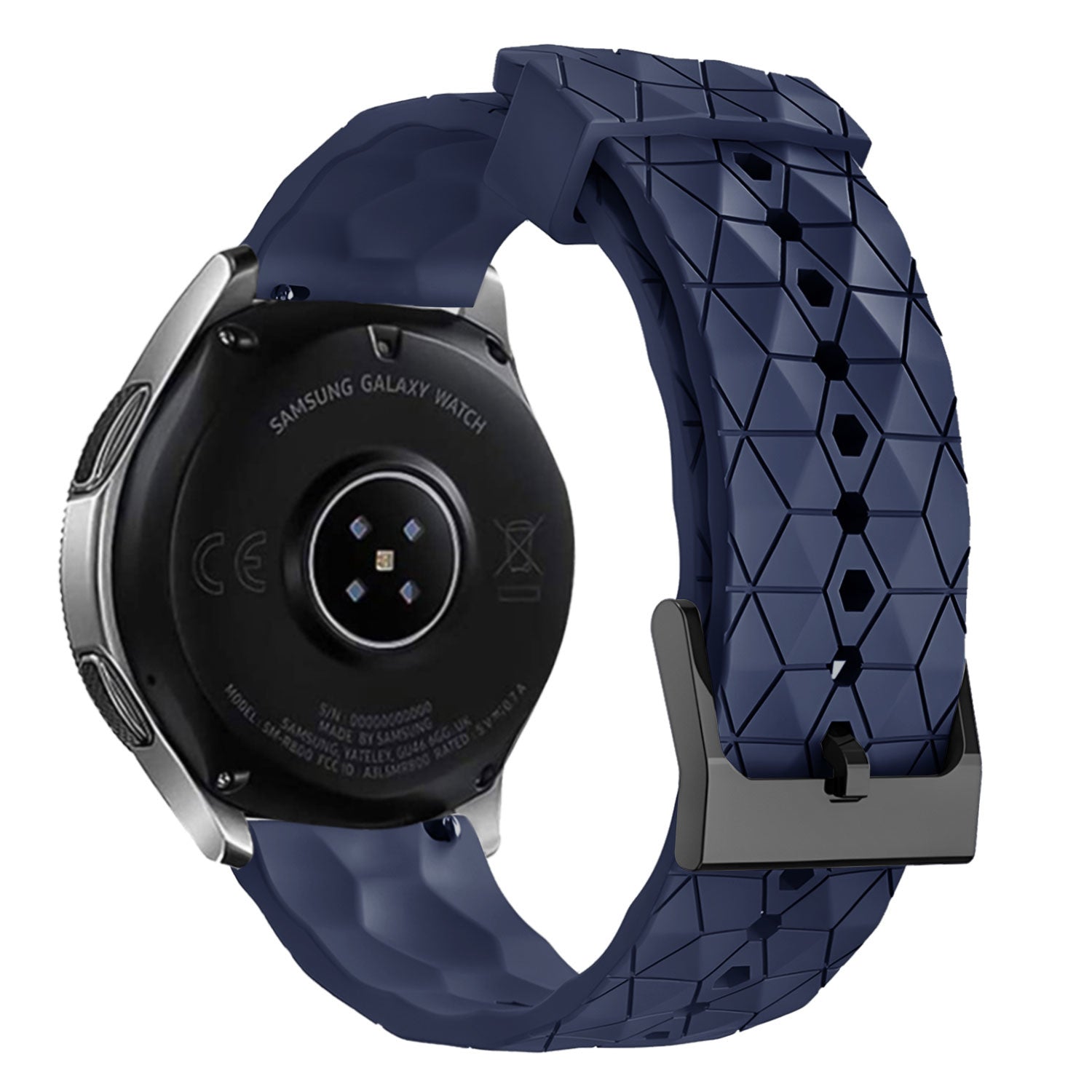 Bracelet silicone 'Hexa' CMF Watch 3 Pro (bleu foncé)