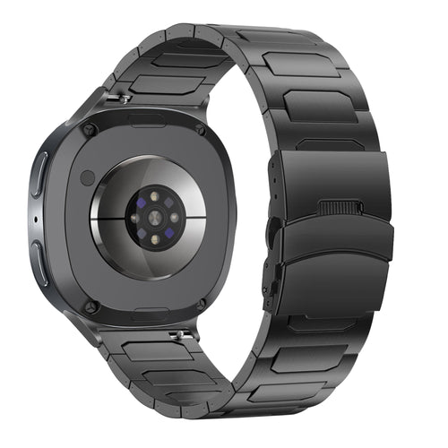 Bandz Bracelet titane 'Deluxe' Samsung Galaxy Watch 8 Classic (noir)